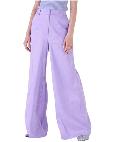 Silvian Heach Trousers > wide trousers - Violet