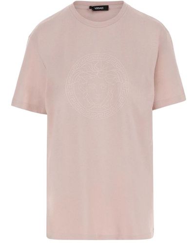 Versace Medusa motif crew neck t-shirt - Pink