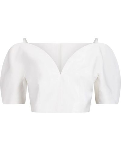 Nina Ricci Sweetheart off-shoulder top - Weiß