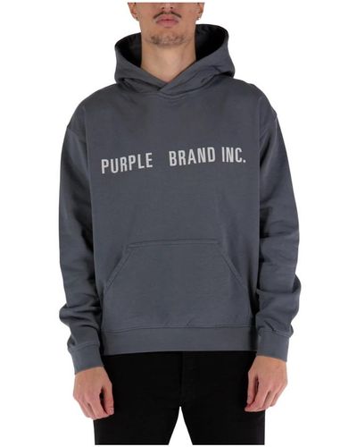 Purple Brand Hoodies - Grey