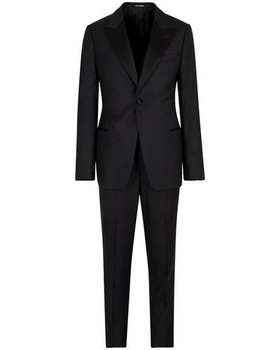 Emporio Armani Suits > suit sets > single breasted suits - Noir