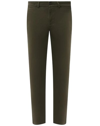7 For All Mankind Pantaloni slimmy chino luxpersat - Verde