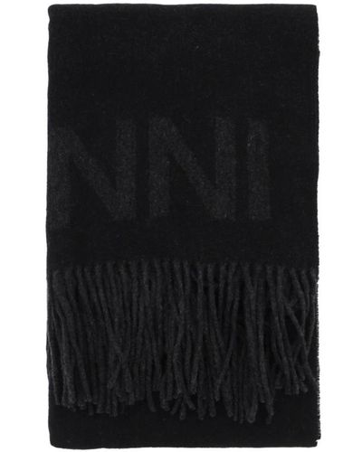 Ganni Winter scarves - Negro