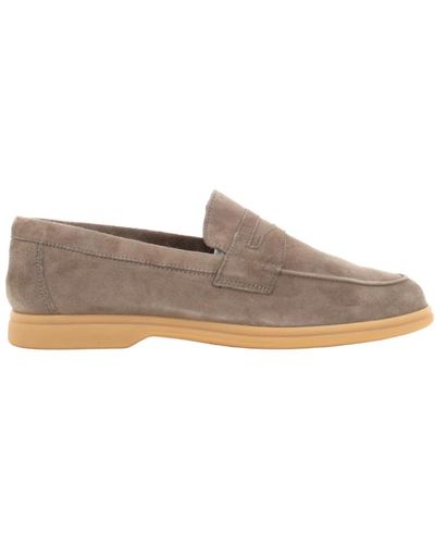 Antica Cuoieria Shoes > flats > loafers - Gris