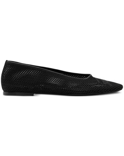 Burberry Zapatos slip-on de malla negra - Negro