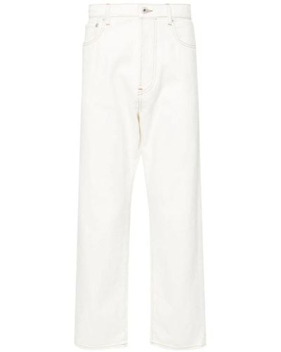 KENZO Straight Trousers - White