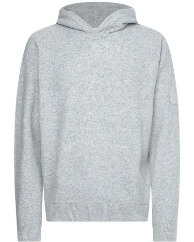 Calvin Klein Hellgraues kapuzensweatshirt
