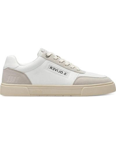 S.oliver Weiße graue sneakers für männer