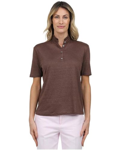 Gran Sasso Polo Shirts - Brown