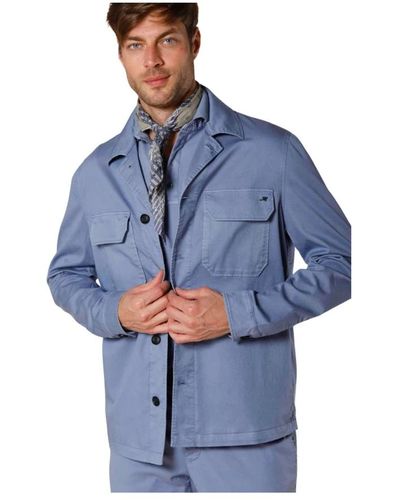 Mason's Light jackets,vielseitige sommerhemdjacke in azur - Blau