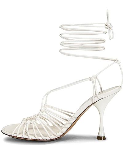 Bottega Veneta High Heel Sandals - White