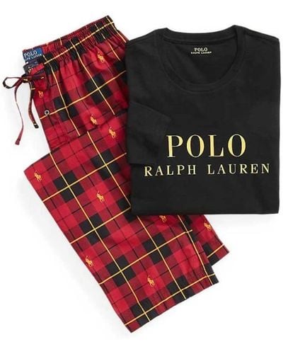 Ralph Lauren Gemütliches schlafanzug-set - Rot