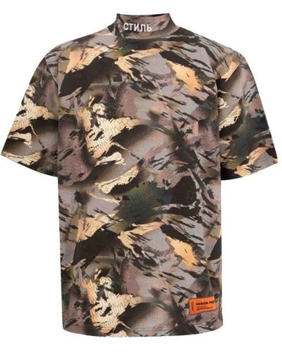 Heron Preston T-Shirts - Brown