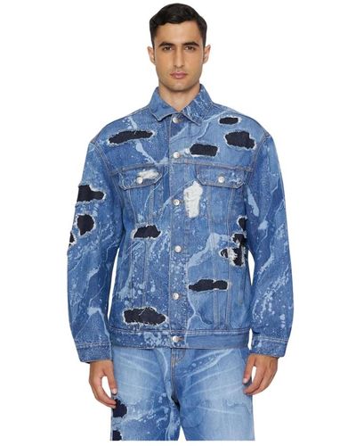 John Richmond Denim jackets - Blau