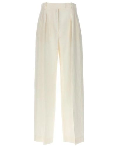 The Row Wide Trousers - White
