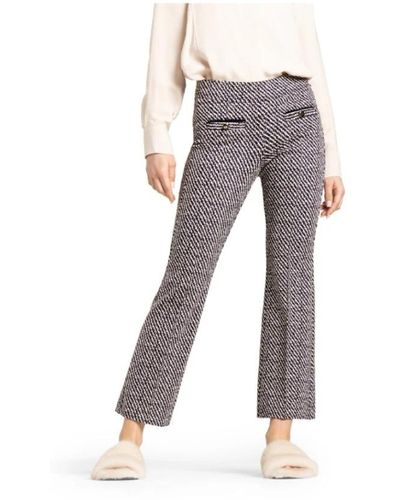 Cambio Straight Trousers - Grey