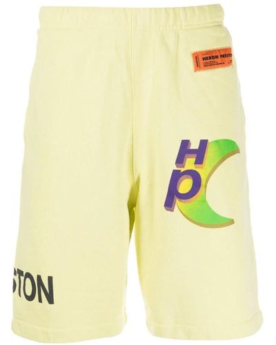 Heron Preston Global Collage Lemon Sweatshorts - Gelb