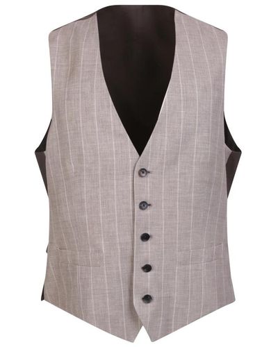 Lardini Suit Vests - Brown