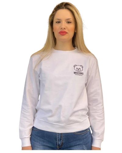 Moschino Stylischer sweatshirt für trendigen look - Grau