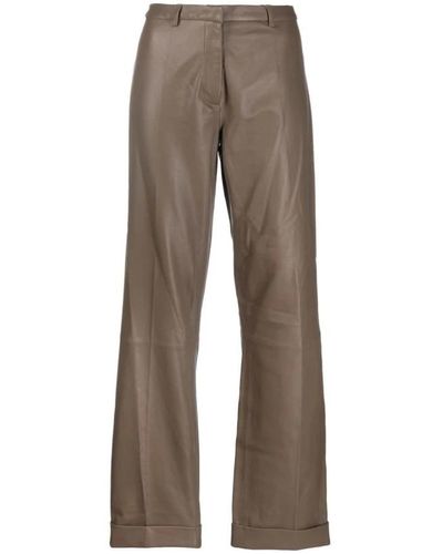 FEDERICA TOSI Trousers > wide trousers - Marron