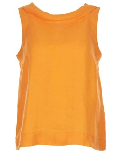 Vicario Cinque Tops > sleeveless tops - Orange