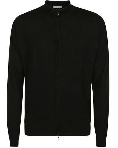 John Smedley Sweatshirts & hoodies > zip-throughs - Noir