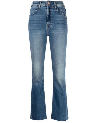 Mother Jeans > boot-cut jeans - Bleu