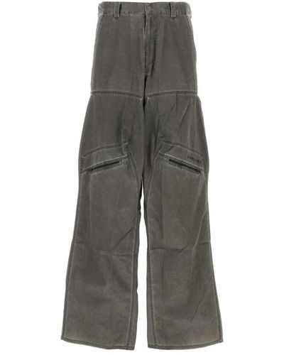 Y. Project Pantalone cargo in nylon grigio scuro