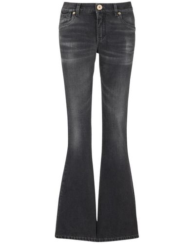 Balmain Bootcut Western Denim Jeans - Black