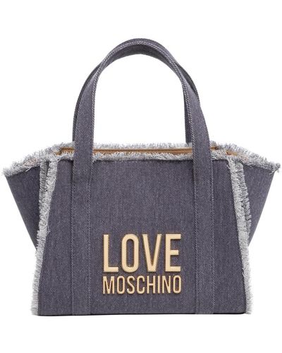 Love Moschino Tote Bags - Blue
