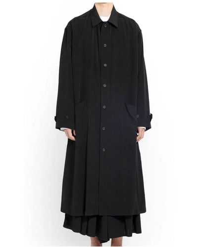 Yohji Yamamoto Coats > trench coats - Noir