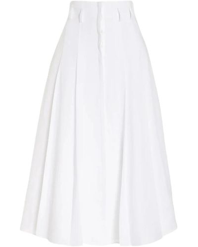 Gabriela Hearst Skirts > midi skirts - Blanc