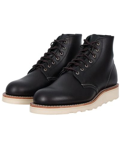 Red Wing 3450 stivali rotondi per donne - Nero