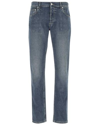 Alexander McQueen Slim-fit Jeans - Blau