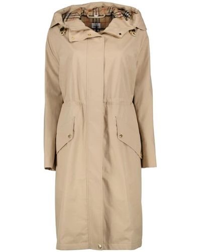 Burberry Parka larga - Neutro