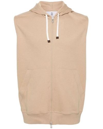 Brunello Cucinelli Zip-Throughs - Natural