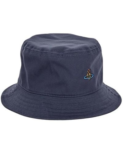 Vivienne Westwood Baumwoll bucket hat - Blau