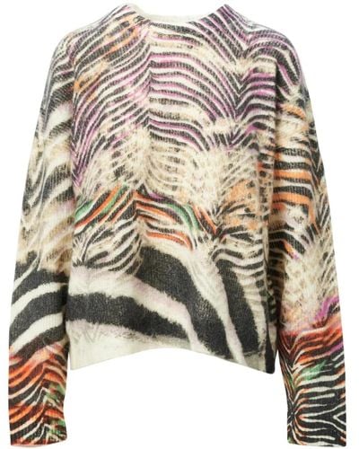 Lala Berlin Trendiger zebra mohair sweater - Mehrfarbig