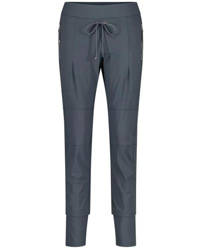 RAFFAELLO ROSSI Slim-fit trousers - Azul
