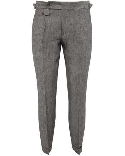 Barba Napoli Suit pantaloni - Grigio