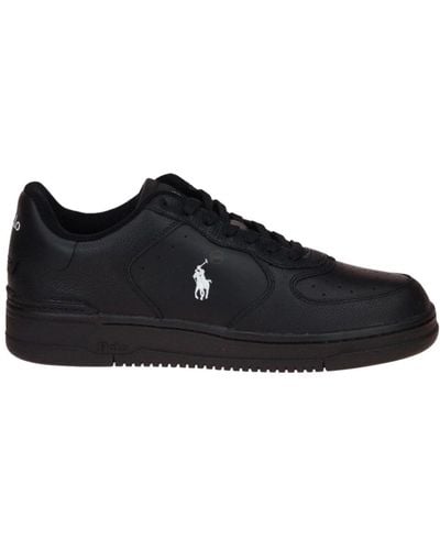Ralph Lauren Sneakers uomo in pelle nera - Nero
