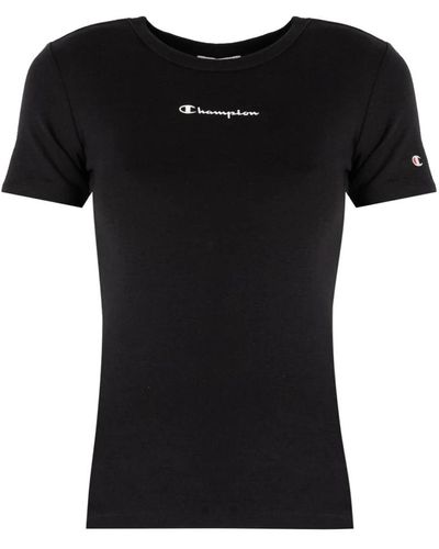 Champion Camiseta elegancia minimalista - Negro