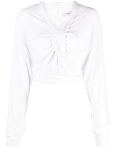 Christopher Esber Weiße bluse mit stil top wht