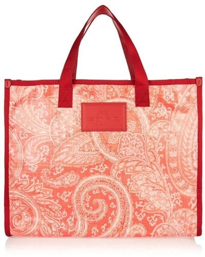 Etro Tote Bags - Red