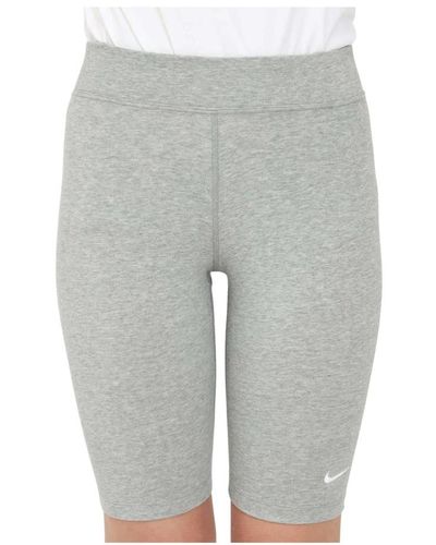 Nike Shorts casuales de cintura alta - Gris
