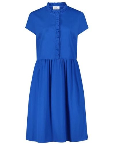 Vera Mont Sommerkleid mit rüschen,gerüschtes sommerkleid - Blau