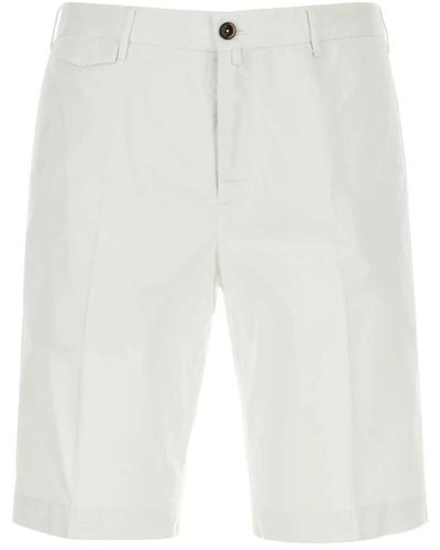PT Torino Stretch-Bermuda-Shorts aus Baumwolle - Weiß