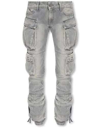 The Attico Loose-Fit Jeans - Gray