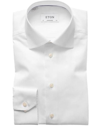 Eton Contemporary Fit Cotton Shirt - White