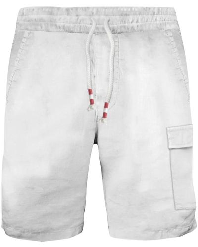 Mc2 Saint Barth Leinen bermuda shorts verschiedene farben - Grau